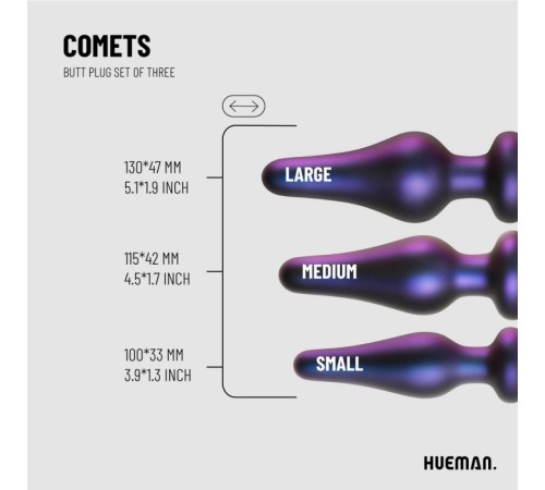 Hueman - Comets Butt Plug Set