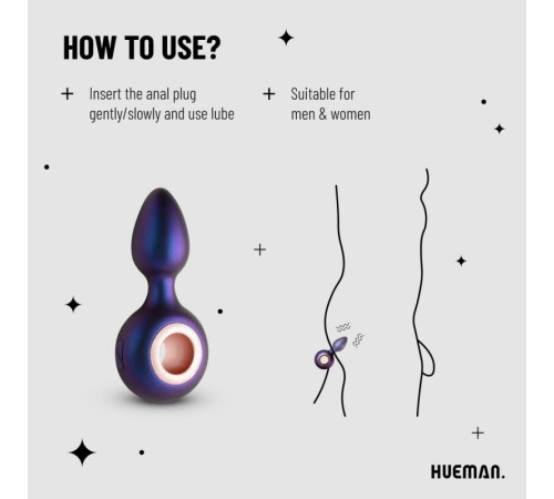 Hueman - Deep Space Vibrating Anal Plug