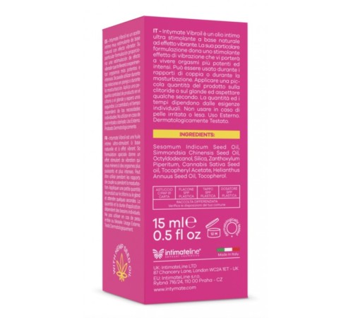 Жидкий вибратор Intymate Vibroil Liquid Vibrator, 15мл