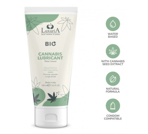 Натуральный лубрикант Luxuria Bio Cannabis Lubricant, 100мл