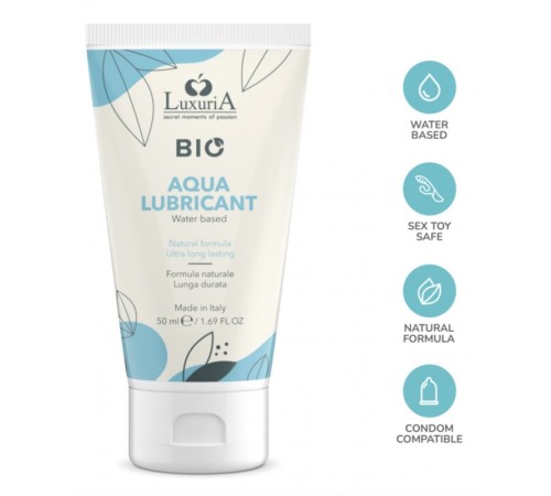 Натуральный лубрикант Luxuria Bio Aqua Lubricant, 50мл