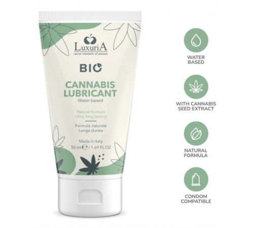 Натуральный лубрикант Luxuria Bio Cannabis Lubricant, 50мл