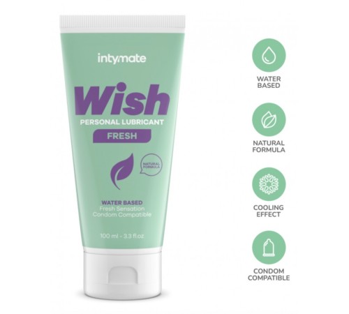 Лубрикант на водной основе Intymate Wish Fresh, 100мл