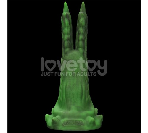 Двойной вибратор монстр Savage Charm Double Claw Vibrating Silicone Dildo