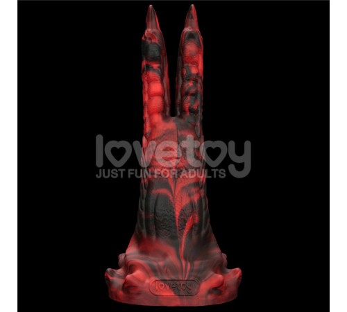 Двойной вибратор монстр Savage Charm Double Claw Vibrating Silicone Dildo