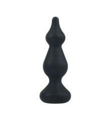 Анальна пробка Adrien Lastic Amuse Mini Black (S) з двома переходами, макс. діаметр 3 см