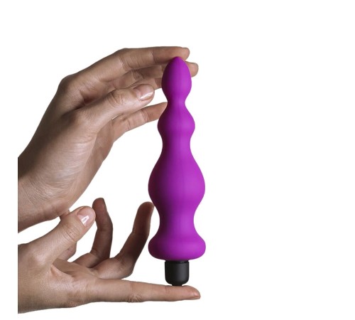 Анальна пробка з вібрацією Adrien Lastic Bullet Amuse Purple, макс. діаметр 3,9 см