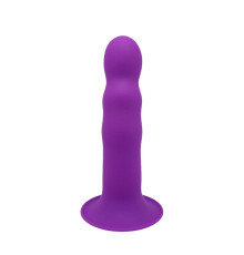 Дилдо з присоскою Adrien Lastic Hitsens 3 Purple, відмінно для страпона, діам. 4,1см, довжина 18,2см