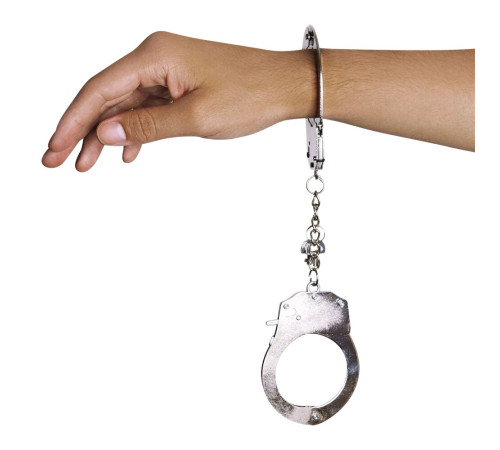 Наручники металеві Adrien Lastic Handcuffs Metallic (поліцейські)