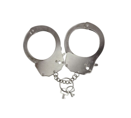 Наручники металеві Adrien Lastic Handcuffs Metallic (поліцейські)