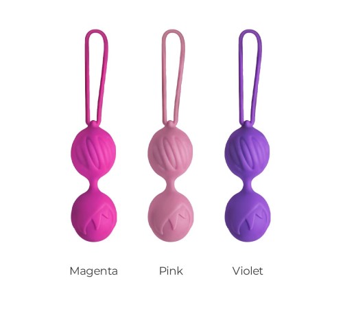 Вагінальні кульки Adrien Lastic Geisha Lastic Balls BIG Violet (L), діаметр 4 см, вага 90 гр