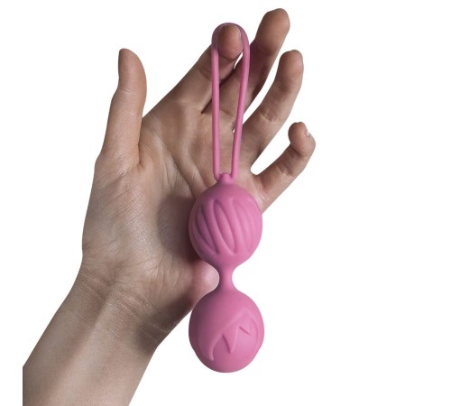 Вагінальні кульки Adrien Lastic Geisha Lastic Balls BIG Pink (L), діаметр 4 см, вага 90 гр