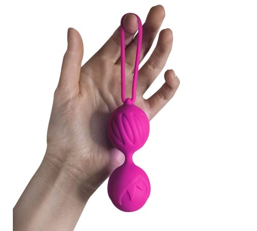 Вагінальні кульки Adrien Lastic Geisha Lastic Balls BIG Magenta (L), діаметр 4 см, вага 90 г