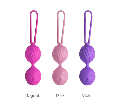 Вагінальні кульки Adrien Lastic Geisha Lastic Balls Mini Pink (S), діаметр 3,4 см, маса 85 г