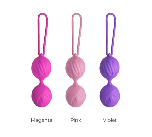 Вагінальні кульки Adrien Lastic Geisha Lastic Balls Mini Magenta (S), діаметр 3,4 см, вага 85 г