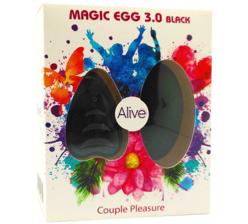 Віброяйце Alive Magic Egg 3.0 Black із пультом ДУ