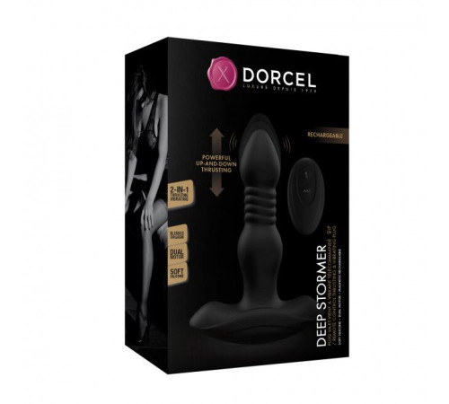 Анальна пробка з вібрацією та пульсацією Dorcel DEEP STORMER