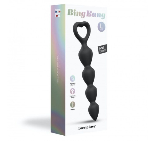 Анальний ланцюжок Love To Love BING BANG L - BLACK ONYX