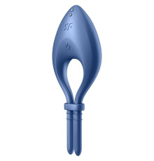 Ерекційне смарт-віброкільце ласо з регулюванням розміру Satisfyer Bullseye Blue