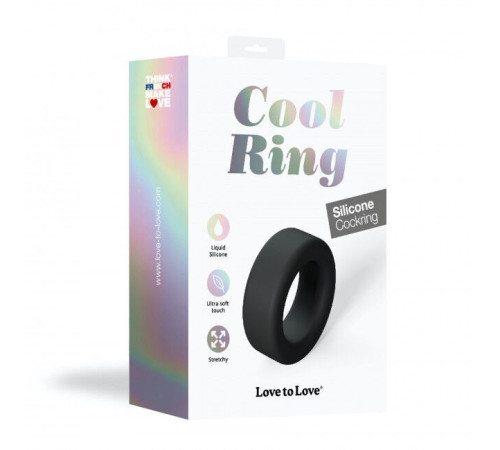 Ерекційне кільце широке Love To Love COOL RING - BLACK ONYX