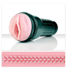 Мастурбатор з вібрацією Fleshlight Vibro Pink Lady Touch, три віброкулі, стимулювальний рельєф