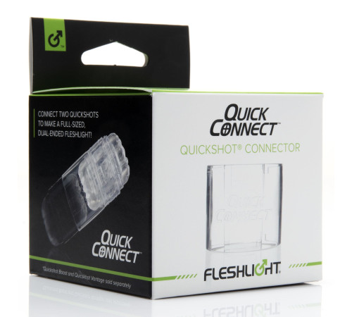 Адаптер Fleshlight Quickshot Quick Connect для з'єднання двох Квікшотов в одну іграшку