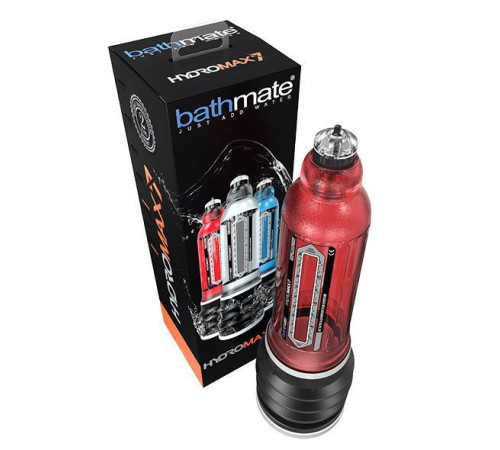 Гідропомпа Bathmate Hydromax 7 Red (X30), для члена довжиною від 12,5 до 18 см, діаметр до 5 см