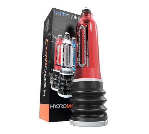 Гідропомпа Bathmate Hydromax 7 Red (X30), для члена довжиною від 12,5 до 18 см, діаметр до 5 см