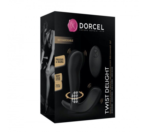 Універсальний вібратор з перлинним масажем Dorcel TWIST DELIGHT