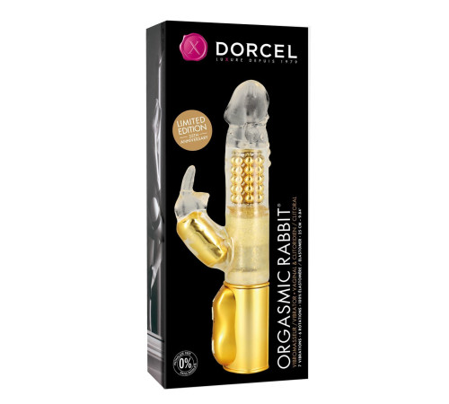 Вібратор-кролик Dorcel Orgasmic Rabbit Gold з перлинним масажем