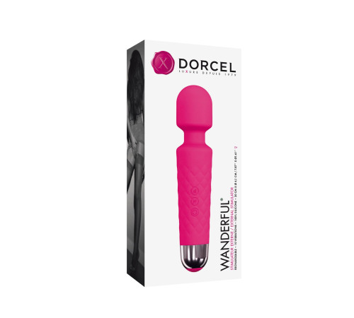 Мінівібромасажер Dorcel Wand Wanderful Magenta потужний, водонепроникний