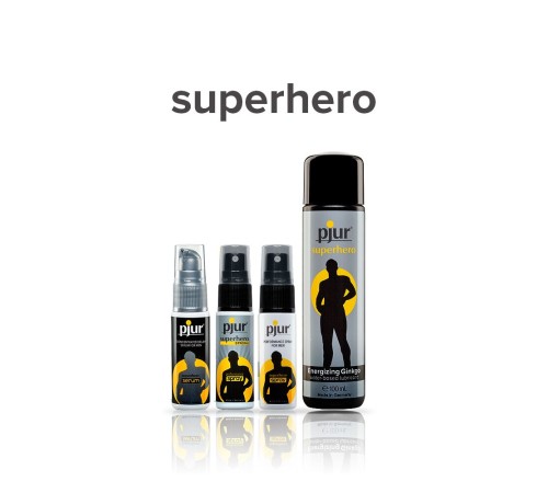 Пролонгувальний спрей pjur Superhero Spray 20 мл, всотується в шкіру, натуральні компоненти