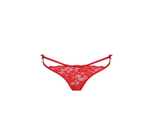 Трусики на зав'язочках з боків Passion Exclusive WARDA THONG L/XL, red