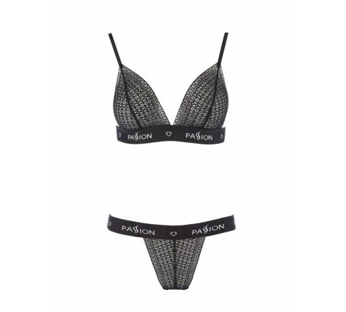 Комплект білизни Passion Exclusive GLAMISS SET S/M, black