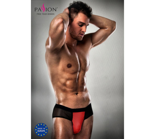 Розпродаж!!! Чоловічі трусики з червоним гульфіком Passion 007 THONG red XXL/XXXL