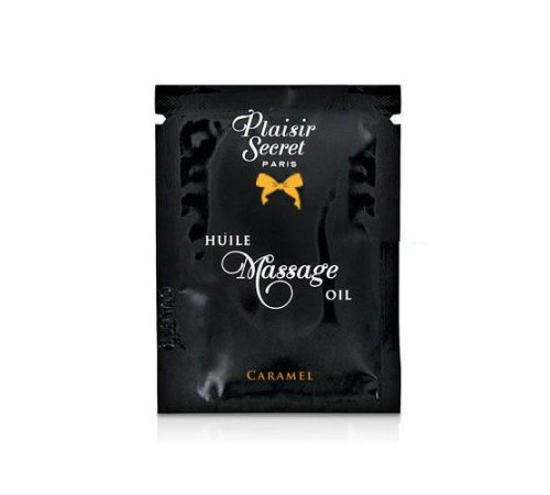 Пробник масажної олії Plaisirs Secrets Caramel (3 мл)