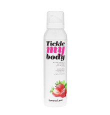 Масажна піна Love To Love TICKLE MY BODY Strawberry (150 мл) зволожувальна