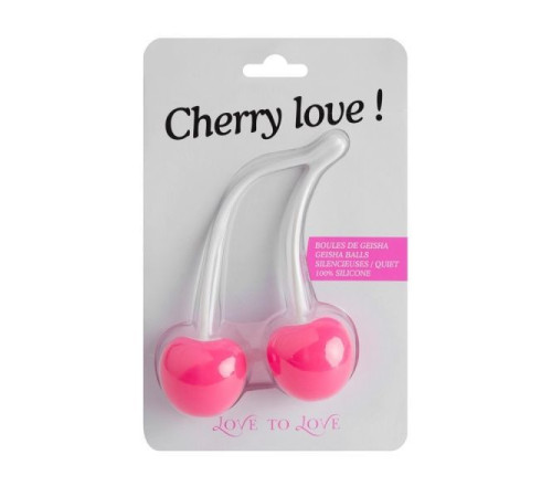 Вагінальні кульки Love To Love CHERRY LOVE, діаметр 3,5 см, маса 77 г