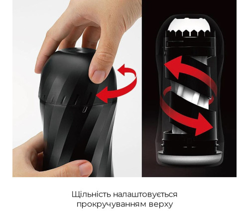 Мастурбатор Tenga Air-Tech Twist Tickle Red зі змінною тугістю обхвату, ефект глибокого мінету