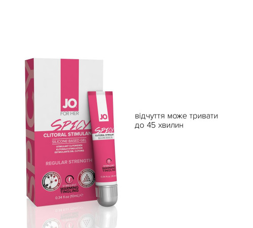 Збуджувальний гель для клітора JO SPICY WARMING (10 мл), розігрівальний