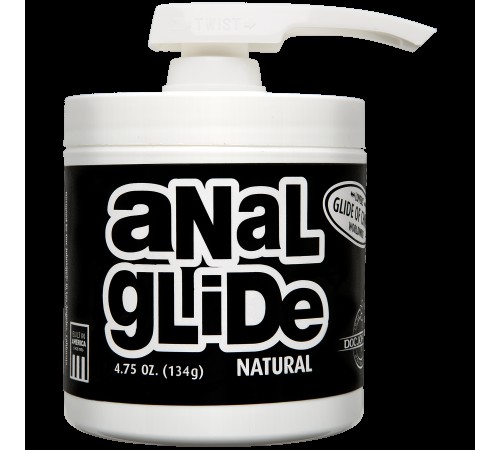 Анальна змазка на олійній основі Doc Johnson Anal Glide Natural (127 г) тривале ковзання