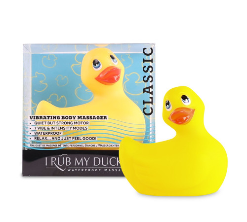 Вібромасажер качечка I Rub My Duckie - Classic Yellow v2.0, скромняжка