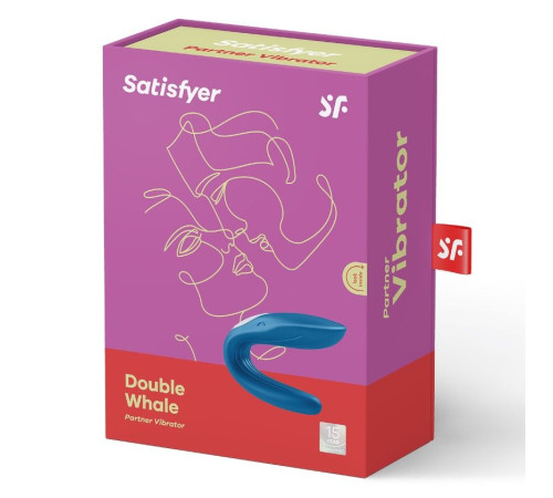 Вібратор для пар Satisfyer Double Whale з двома моторчиками