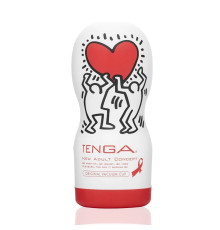 Мастурбатор Tenga Keith Haring Deep Throat Cup (глибоке горло) з вакуумною стимуляцією