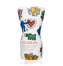 Мастурбатор Tenga Keith Haring Soft Case Cup (м’яка подушечка) стисний