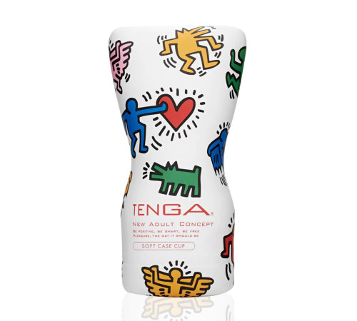 Мастурбатор Tenga Keith Haring Soft Case Cup (м’яка подушечка) стисний