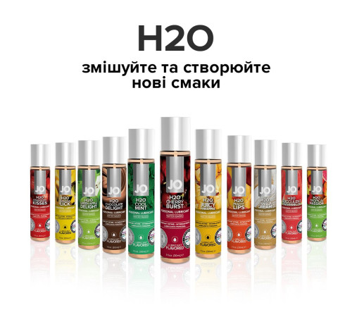 Змазка на водній основі JO H2O — Cherry Burst (120 мл) без цукру, рослинний гліцерин