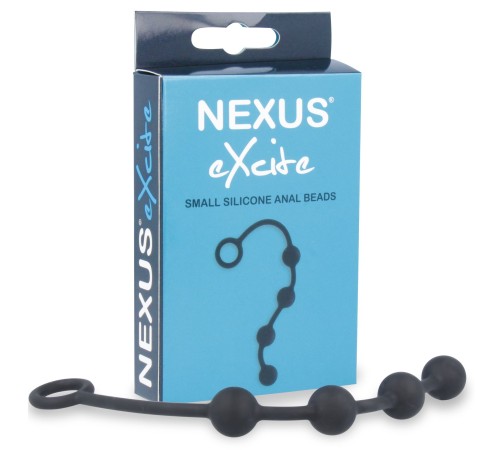 Анальні кульки Nexus Excite Small Anal Beads, силікон, макс. діаметр 2 см