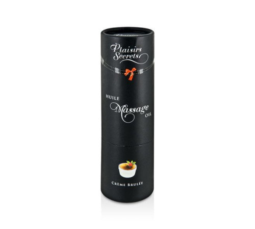 Масажна олія Plaisirs Secrets Creme Brulee (59 мл) з афродизіаками їстівна, подарункове паковання