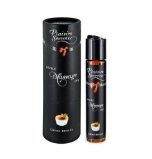 Масажна олія Plaisirs Secrets Creme Brulee (59 мл) з афродизіаками їстівна, подарункове паковання